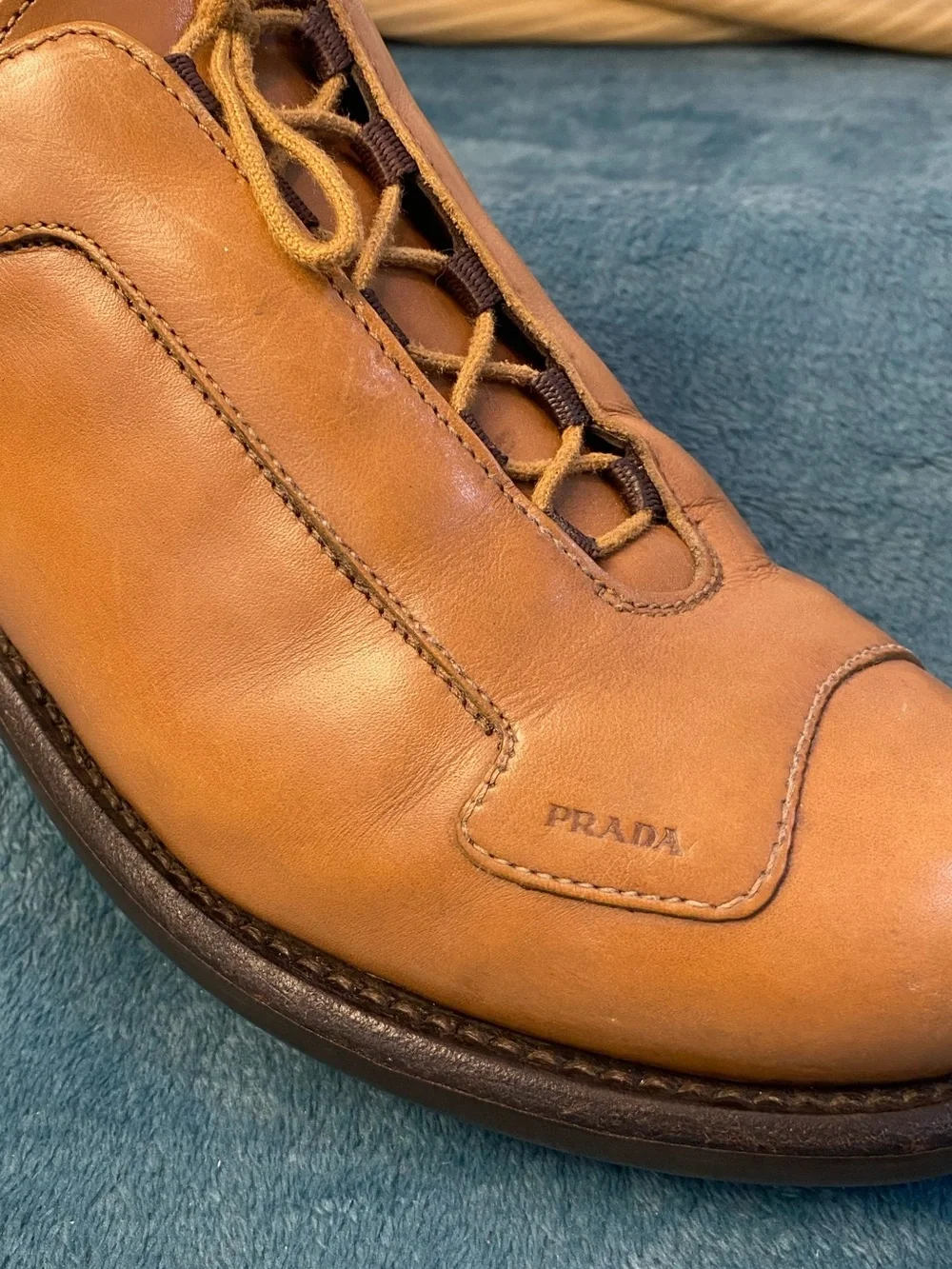 Prada classic tan